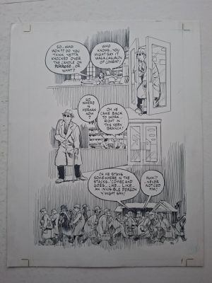 Eisner, Will - 1 Original page - Invisble People - Mortal Combat - 1992