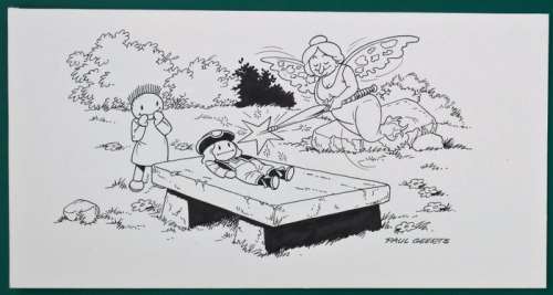 Geerts, Paul | Originele tekening  - Suske en Wiske  - Het Bretoense Broertje | Catawiki