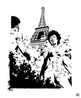 Jason Johnson | Ken & Elyse Series: Ken and Elyse in Paris | Abel Original Art