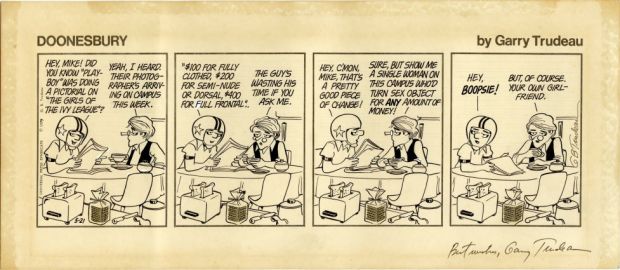 Trudeau, Gary - DOONESBURY DAILY Strip Art | ComicConnect