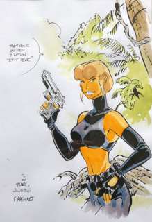 Félix Meyent/Tatiana K. Dessin original polychrome… | 68 Art Auction