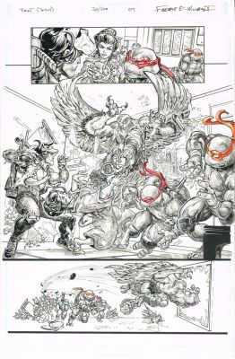 Freddie E. Williams II | TMNT (2024) (Issue 20/300, Pg 07) 11 x 17 | Freddie E. Williams II
