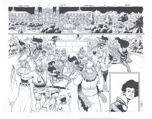 Robert Gill | Gambit: Wanted #3, Pages 4-5 | Geoff M Art Sales