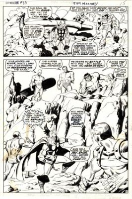 Buscema, Sal - SUB-MARINER (1968-74) #35 Half Splash | ComicConnect