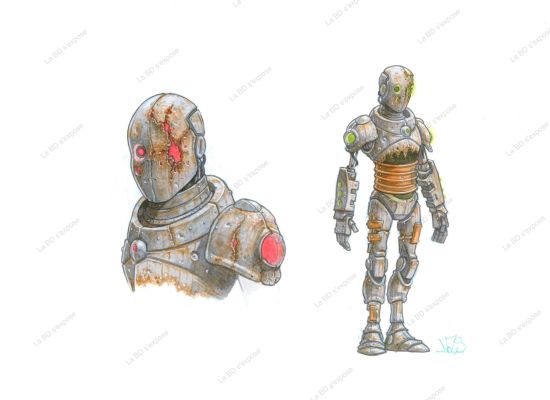 Nicolas Signarbieux | Dessin Original S.T.A.N le robot rouillé | La BD s’expose