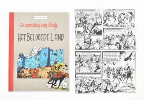 [ORIGINAL COMIC BOOK ARTWORK] KAREL VERSCHUERE. DE AVONTUREN VAN RUDY. HET BELOOFDE LAND | Zwiggelaar Auctions