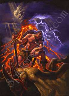 Greg Hildebrandt | Comic Book Cover Conan the Barbarian - Marvel Cover | Spiderweb Art Gallery