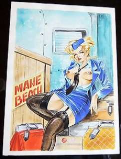 Géron, Jacques - Original cover in India ink and coloured inks