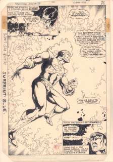 Rafael Kayanan - fury of firestorm annual #3 p. 25 - firestorm splash - 1985