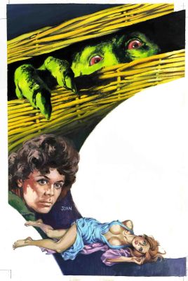 Rafael Cortiella | Original horror cover art – Film: Basket Case / Dónde te escondes, hermano? – Cortiella + DVD | Origin Of Comics