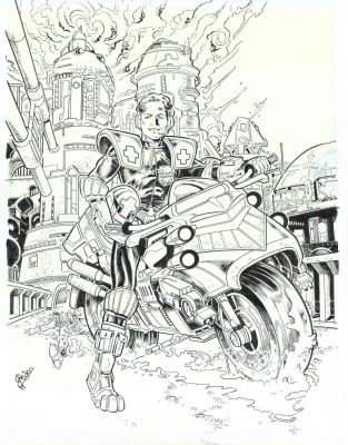 Roger Bonet | Original drawings: Other Judges – Roger | Origin Of Comics