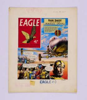 Lot 64 - Dan Dare/Eagle original artwork (1959) painted and signed by Frank…