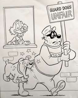 Pete Alvarado - Beagle Boys #25 Cover (Scrooge Defeats the Beagle Boy!) 1975