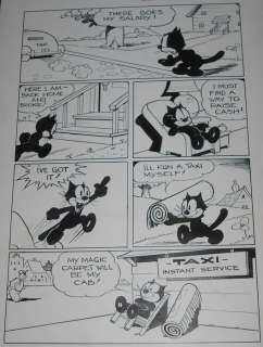 Messmer, Otto | Original page (p.17)  - Felix the Cat 25  - Taxi Grap  - (1949) | Catawiki