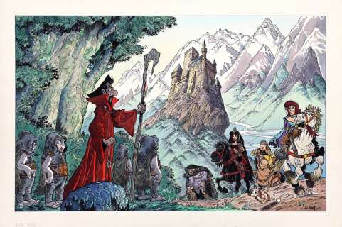 Luguy - Lot 465 - Percevan, illustration à l‘encre de Chine et à…