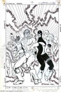 Todd Mcfarlane and Tony DeZuniga - Original Cover Art for Infintiy, Inc. #21 (DC, 1985). The all-new versions of - | Heritage