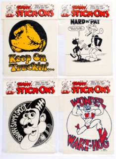 Underground Comix-Related Giant Stick-Ons Group of 12 (Natural Trading Co., c. late 1960s to early 1970 s). An - | Heritage