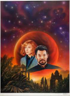 Keith Birdsong Star Trek: The Next Generation #22 "Imbalance" Paperback Novel Cover Painting Original - | Heritage