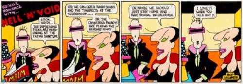 Skip Williamson - Nell ’N’ Void Comic Strip Original Art (Playboy, c. 1980’s). A prescient, if not scathing, - | Heritage