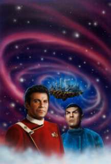 Keith Birdsong Star Trek #57 "The Rift" Paperback Novel Cover Original Art (Pocket Books, 1991). - | Heritage