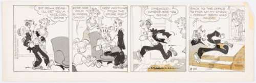 Chic Young Blondie Daily Comic Strip Original Art 8-24-62 (King Features Syndicate, 1962). Even when things are - | Heritage