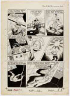Art Saaf Fight Comics #17 Story Page 5 Captain Fight Original Art (Fiction House, 1942). Captain Fight -