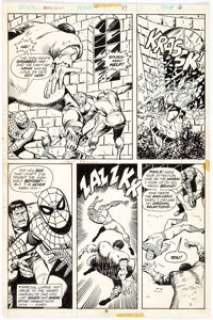 Sal Buscema and Vince Colletta Marvel Team-Up #37 Page 6 Original Art (Marvel, 1975). Spidey and the - | Heritage