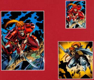 Darick Robertson, John Candelaro and Paul Mounts 1994 Fleer Marvel Universe Card #117 Shatterstar Color -