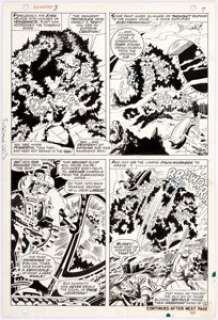 John Buscema and Frank Giacoia Sub-Mariner #3 Page 7 Original Art  (Marvel, 1968). Plantman stirs up his - | Heritage