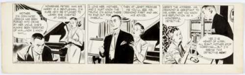 Alex Raymond Rip Kirby Daily Comic Strip  Original Art dated 10-22-52 (King Features Syndicat... | Heritage
