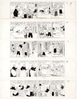 Edwina Dumm Cap Stubbs and Tippie Daily  Comic Strip Original Art Group of 10 (George Matthew... (Total:  10)