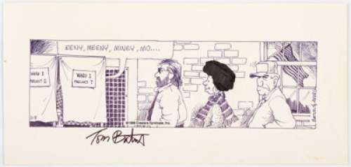 Tom Batiuk Funky Winkerbean Daily Comic Strip Original Art dated 11-8-88 (Creators Syndicate...