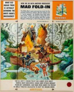 Al Jaffee MAD Magazine #162 Inside Back Cover "Fold-In" Painting Original Art (EC, 1973). | Heritage