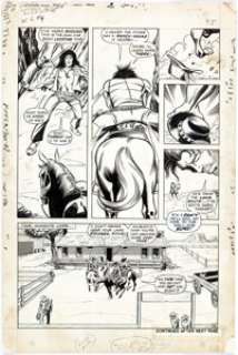 Barry Smith and Sam Grainger Western Gunfighters #4 Outcast Story Page 4 Original Art (Marvel, 1971). Outcast - | Heritage