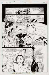 Jason Armstrong and Drew Geraci The Ray #28 Story Page 12 Freedom Fighters Original Art (DC, 1996). Although -