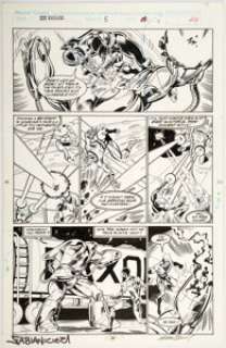 Mark Bagley and Larry Mahlstedt New Warriors #5 Page 24 Original Art (Marvel, 1990). Night Thrasher, Speedball, -