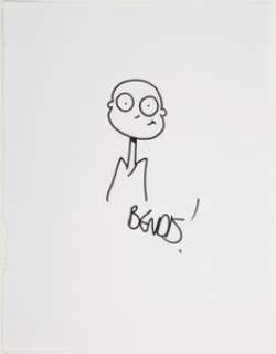 Brian Michael Bendis Self-Portrait Sketchbook Piece Original Art (c. 2000). Bendis, acclaimed for his work on -