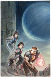 Joe Chiodo Sigil #2 "The Marked Man" Trade Paperback Cover Painting Original Art (CrossGen, 2002). -