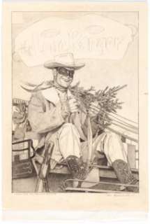 Don Spaulding The Lone Ranger #79 Cover Original Preliminary Artwork (Dell Comics, 1955). Christmastime brings - | Heritage