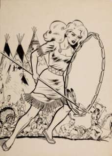 Bob Lubbers (attributed) Minha Revistina aka Firehair #47 Cover Original Art (Editorial Brasil-America... | Heritage