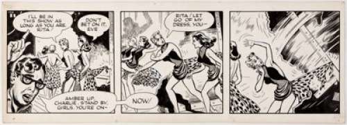 Arthur Ferrier The Affairs of Eve #104 Daily Comic Strip Original Art dated 3-25-54 (London Sunday Pictorial, 1954... | Heritage