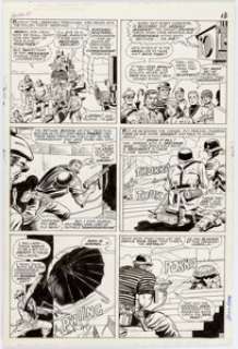 Dick Ayers and John Tartaglione Sgt. Fury and His Howling Commandos #40 Page 10 Original Art (Marvel, 1967).... | Heritage