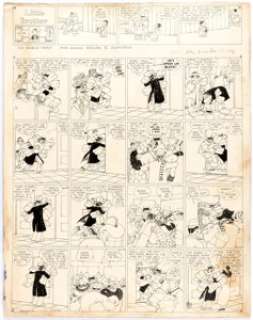 Harry Tuthill The Bungle Family Sunday Comic Strip Original Art dated 12-17-33 (H. J. Tuthill, 1933).... | Heritage