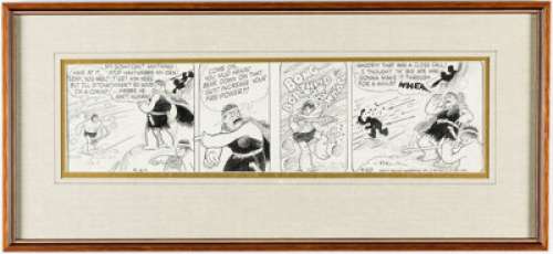 V.T. Hamlin Alley Oop Daily Comic Strip Original Art dated 9-30-42 (NEA Services, 1942).... | Heritage