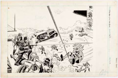 Dave Hunt and Frank Giacoia Super Spider-Man #163 Cover Original Art (Marvel UK, 1976).... | Heritage