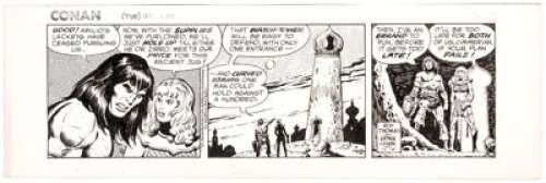 Ernie Chan Conan the Barbarian Daily Comic Strip dated 1-29-79 (The Register and Tribune Syndicate, 1979). - | Heritage