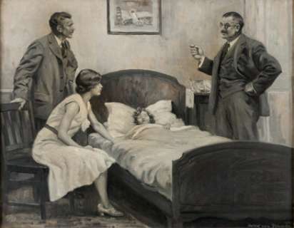 Anton Otto Fischer - Magazine Spot Illustration Painting Original Art (1931).... | Heritage