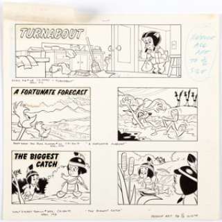 Phil De Lara Disney and Warners Cartoon Characters Preview Pages Original Art Group of 3 (Gold Key/Western, 1973).... (Total: 3 Original Art) | Heritage