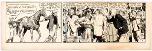 Frank Godwin Rusty Riley Daily Comic Strip Original Art dated 7-19-55 (King Features Syndicate, 1955).... | Heritage