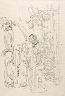 Heinrich Kley - Sketches and Illustrations Original Art Group of 3 (1910-42).... (Total: 3 Original Art)